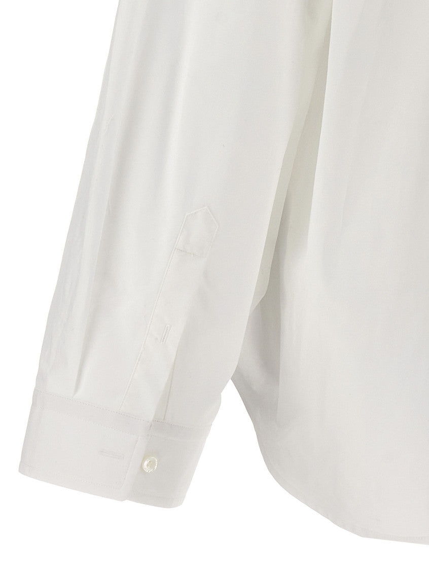 White Wrap Asymmetric Shirt 4