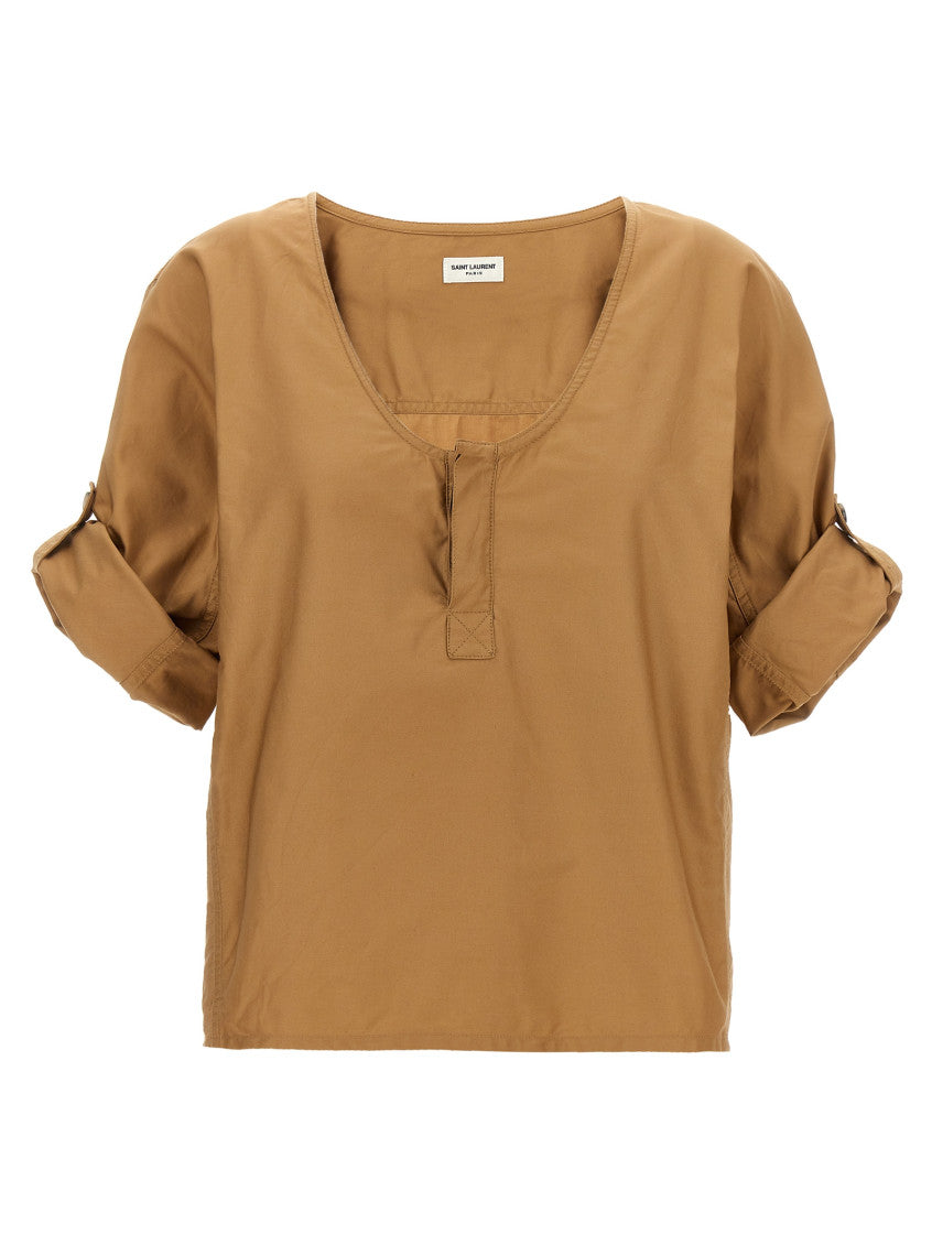 Beige Twill Blouse 1