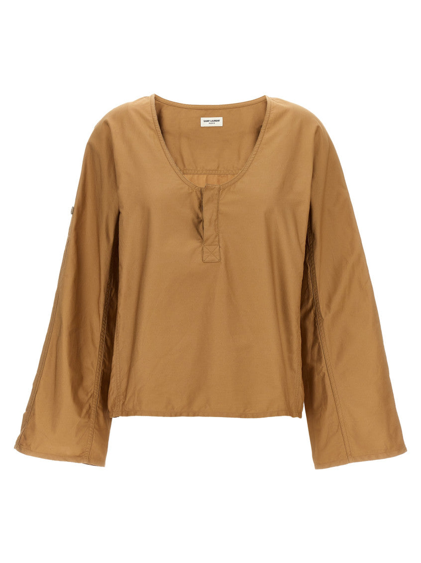 Beige Twill Blouse 2