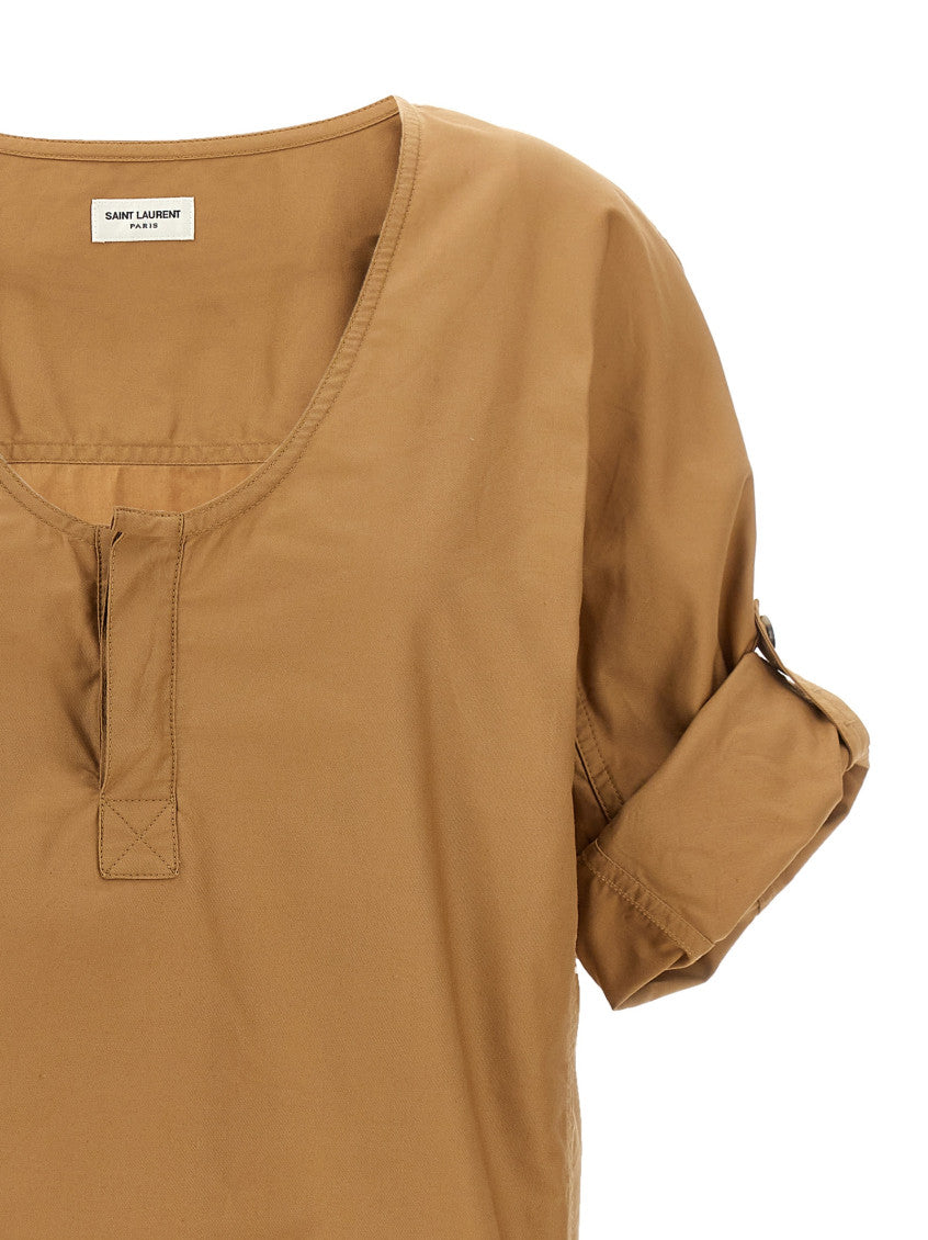 Beige Twill Blouse 4