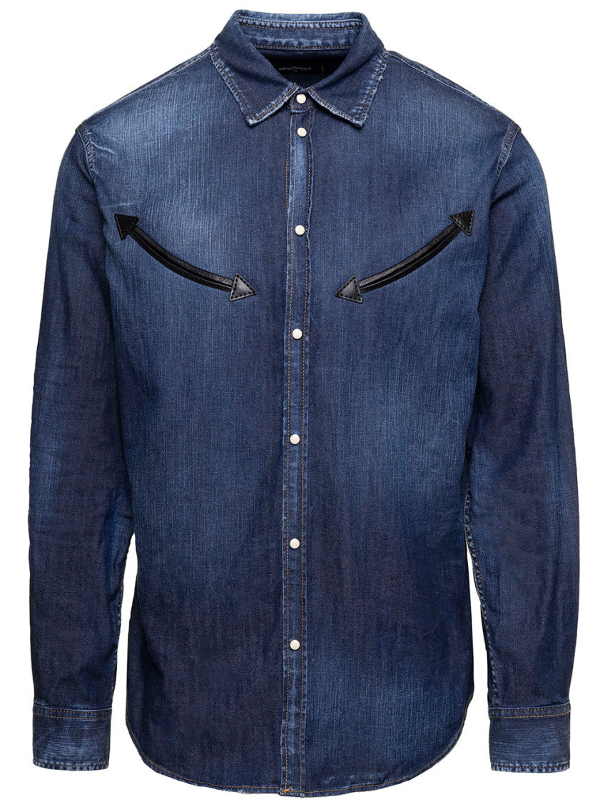 Denim Long-sleeved Shirt 1