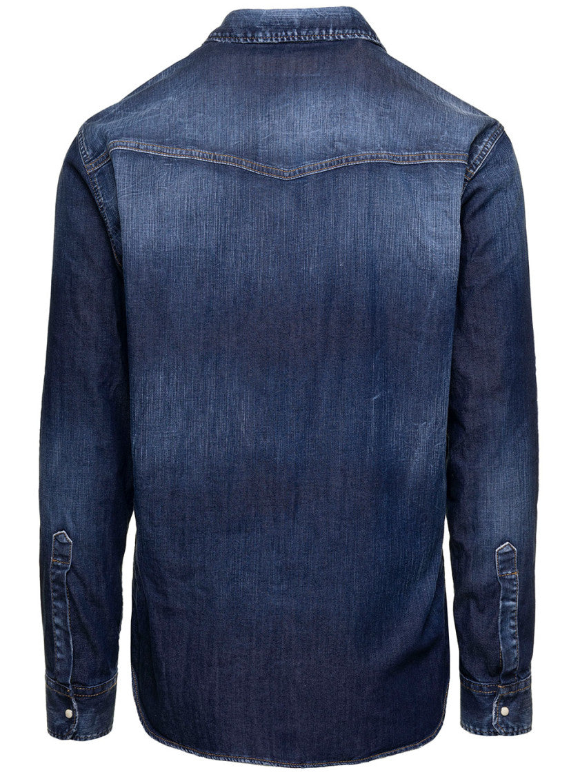 Denim Long-sleeved Shirt 2