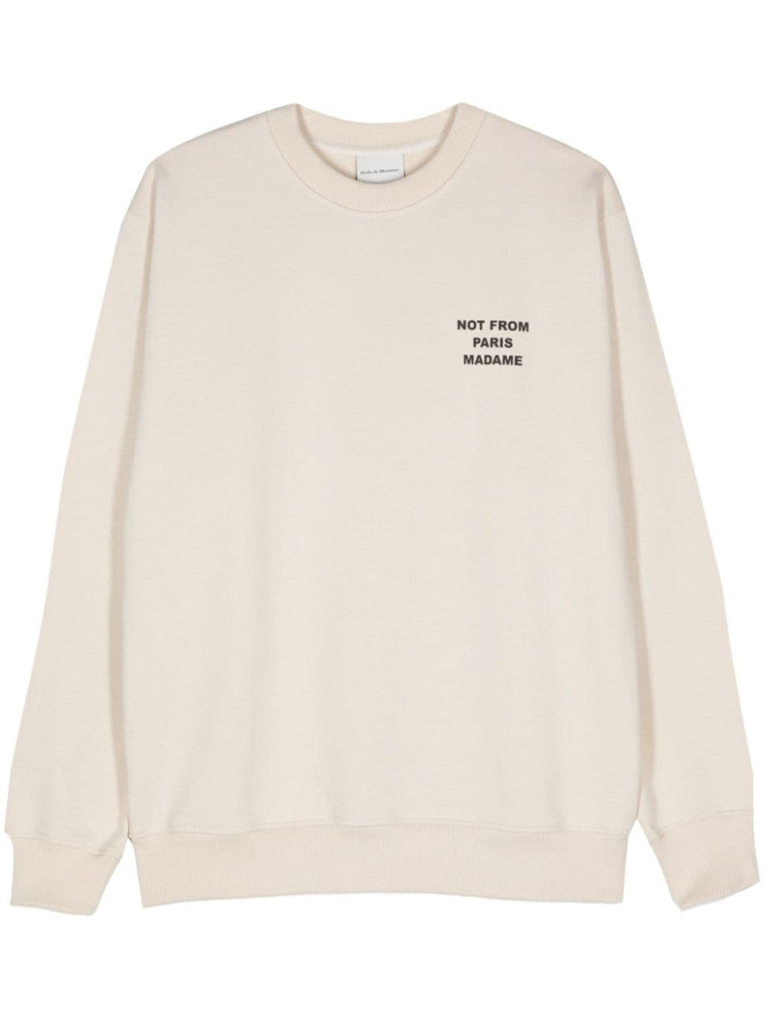 Beige Sweatshirt with logo 1