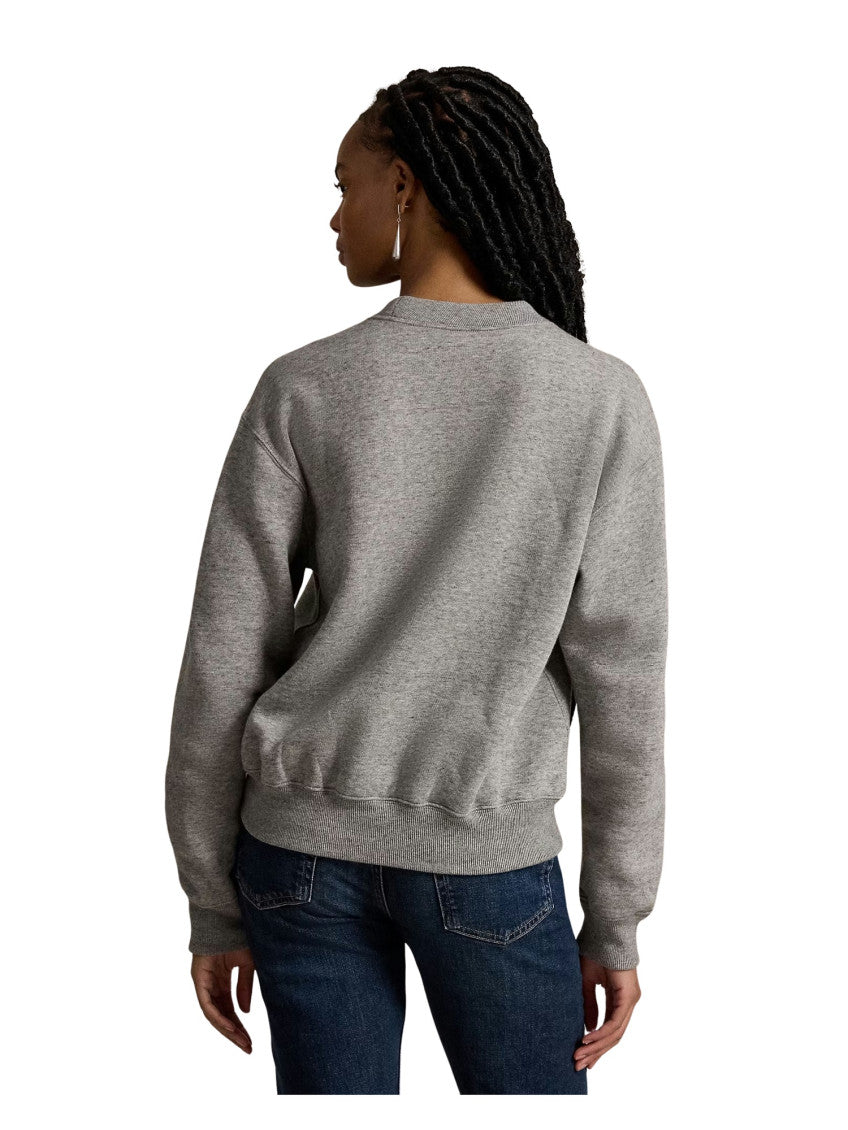 Grey Graphic Crew Neck Sweatshirt 3