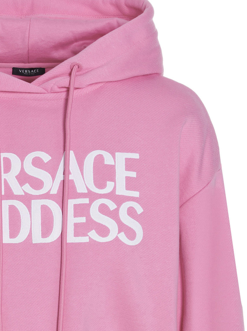 Pink Logo Hood Sweatshirt 3