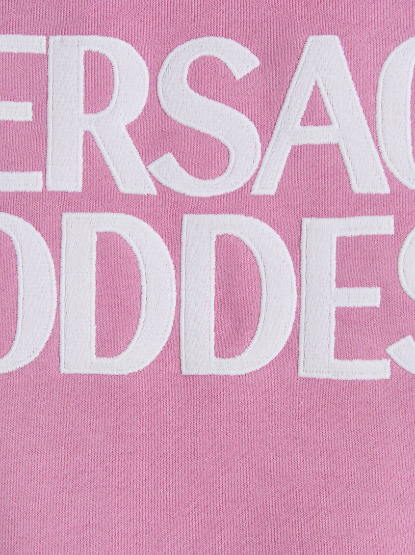 Pink Logo Hood Sweatshirt 4