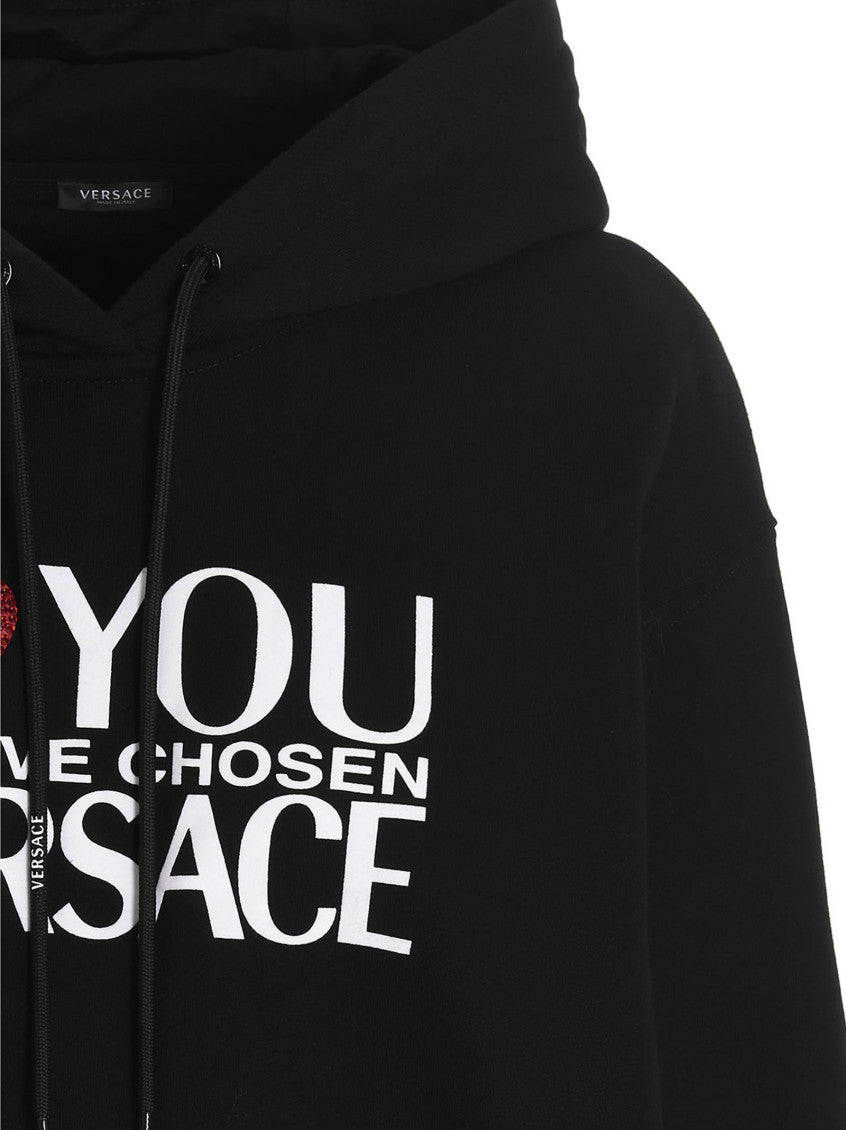Black Graphic Hood Sweatshirt 3