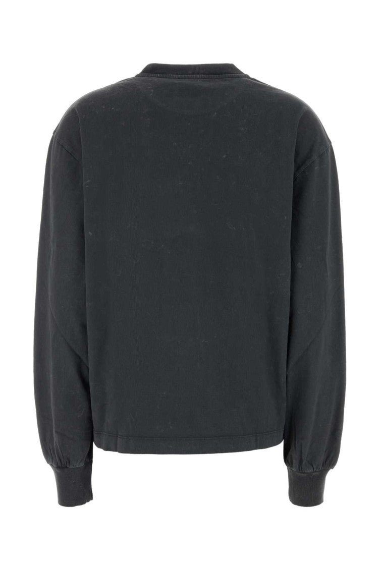 Black Graphic Crew Neck Sweatshirt 2