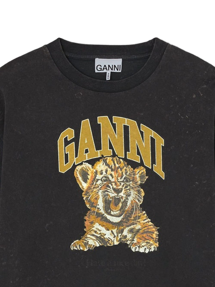 Black Graphic Crew Neck Sweatshirt 3
