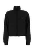 Black Mock Collar Sweatshirt 1