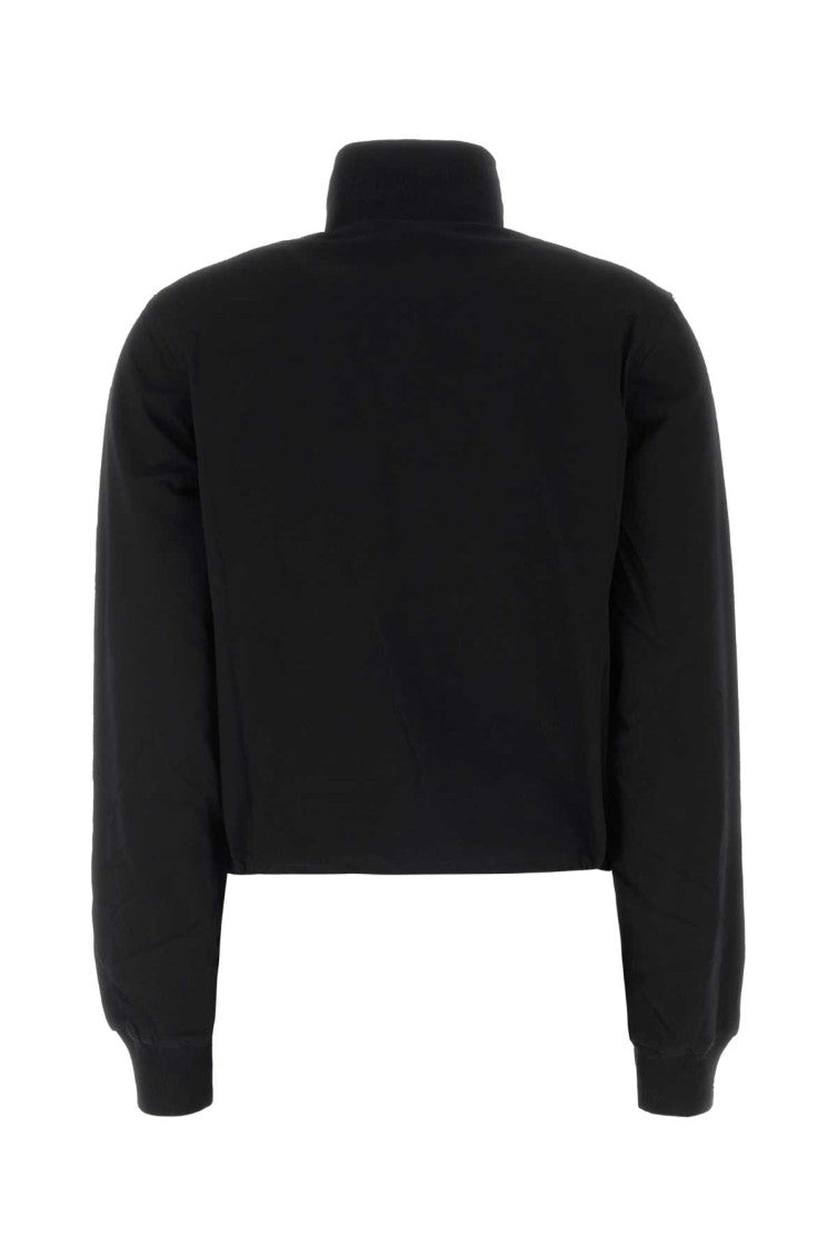 Black Mock Collar Sweatshirt 2