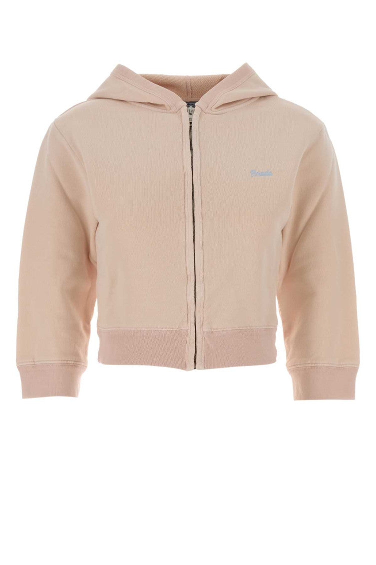 Pink Solid Hood Sweatshirt 1