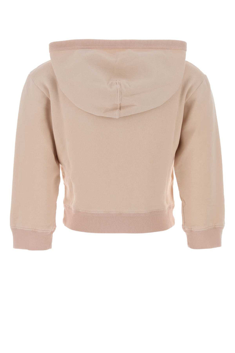 Pink Solid Hood Sweatshirt 2