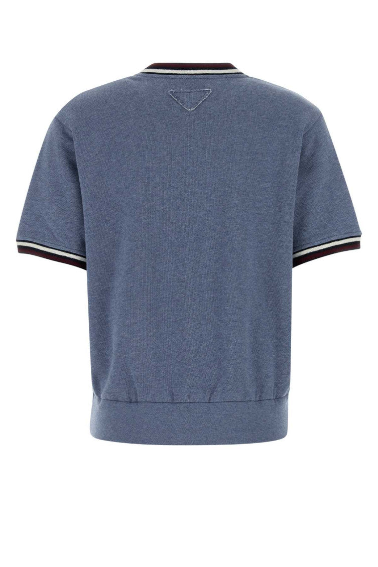 Blue Logo V Neck Sweatshirt 2