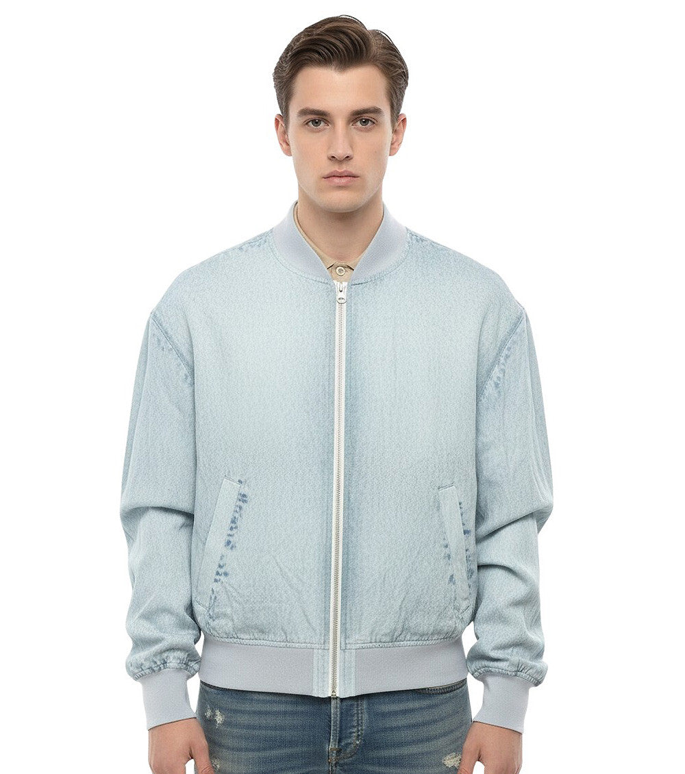 Light Blue Bomber Jacket 1