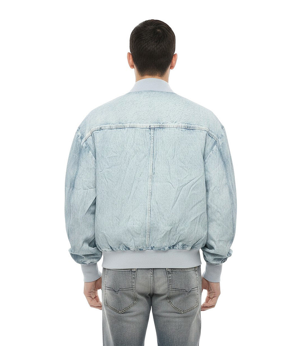 Light Blue Bomber Jacket 2