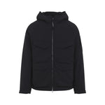 Black Solid Hood Jacket 1