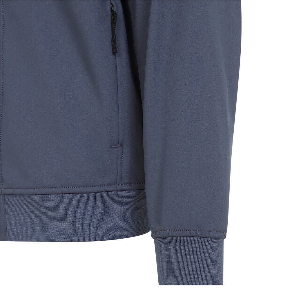 Blue Solid Hood Jacket 3