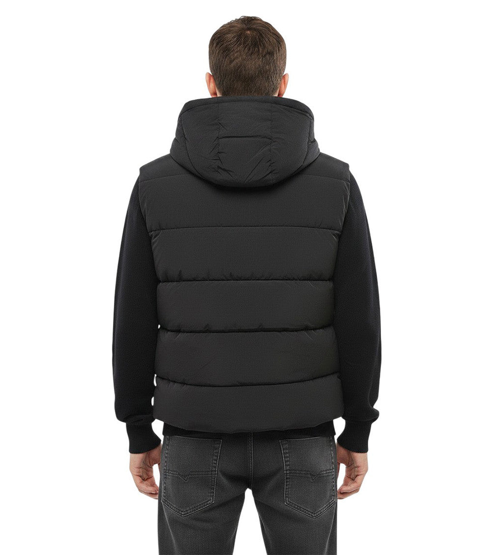 Black Quilted Hood Jacket 2