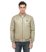 Beige Band Collar Jacket 1