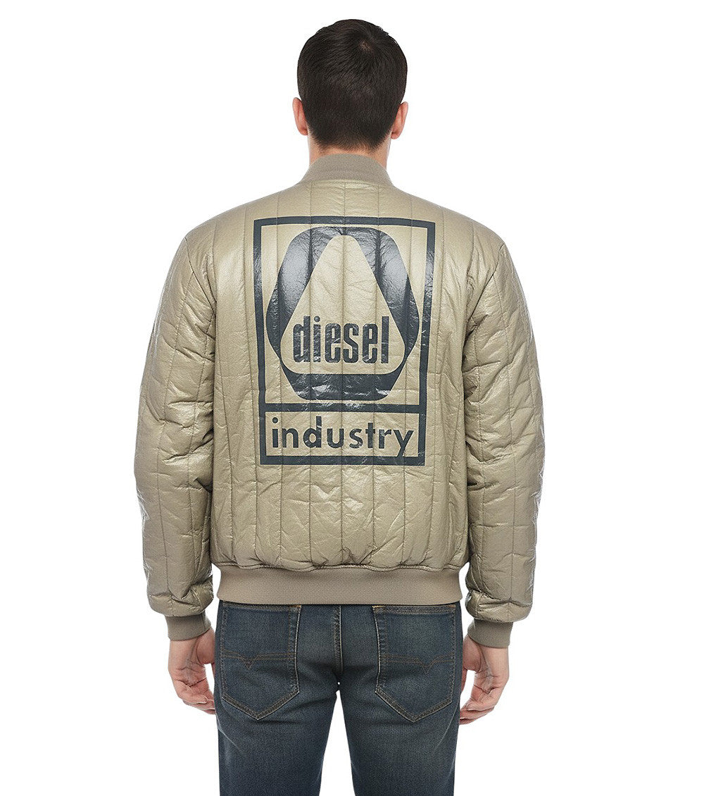 Beige Band Collar Jacket 2