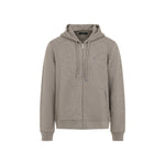 Beige Paisley Print Hoodie 1