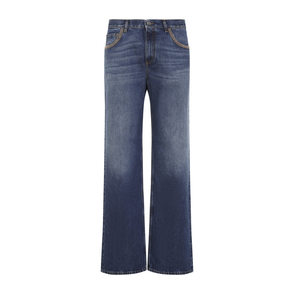 Blue High Rise Jeans 1