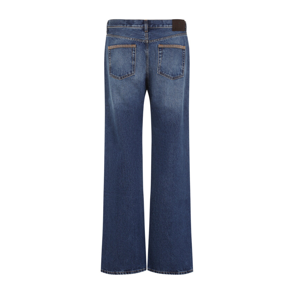 Blue High Rise Jeans 2
