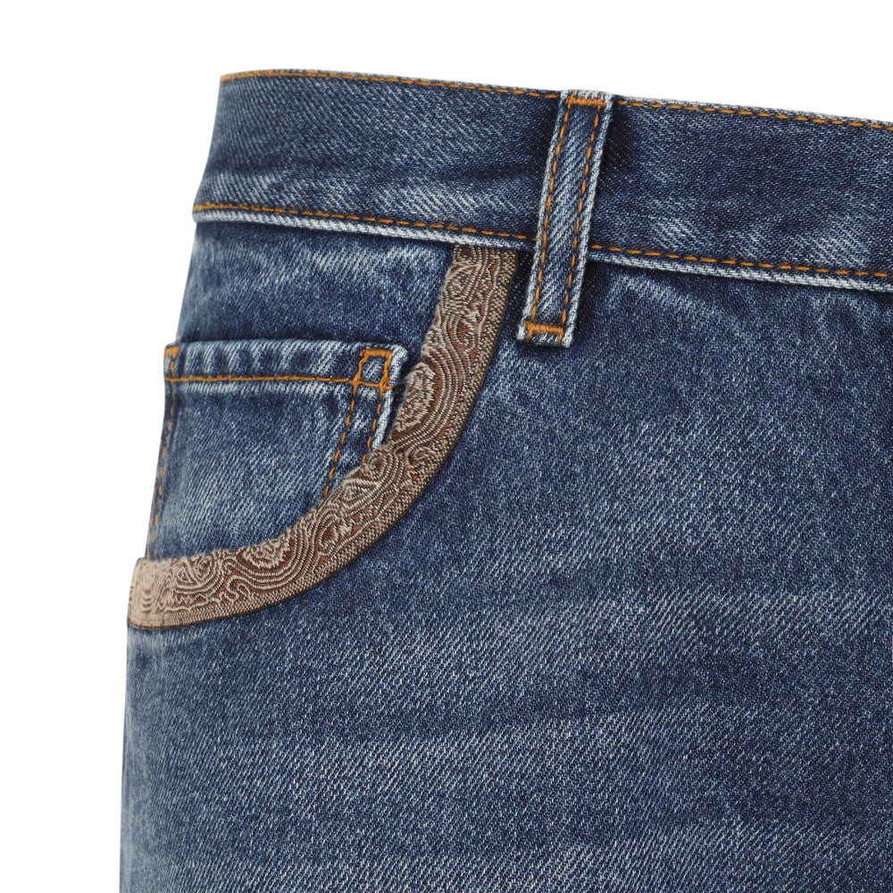 Blue High Rise Jeans 3