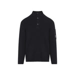 Black Mock Collar Sweater 1