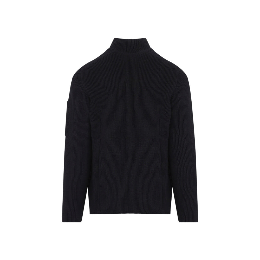 Black Mock Collar Sweater 2
