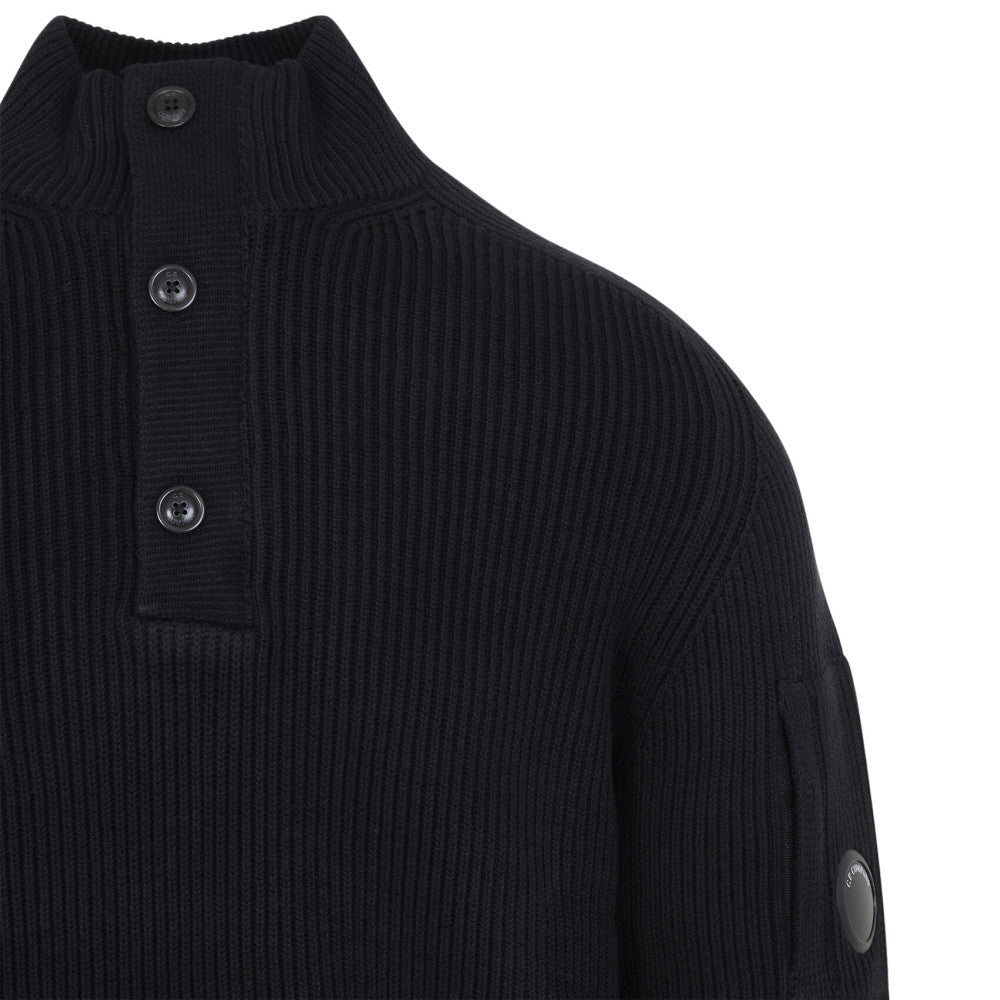 Black Mock Collar Sweater 3