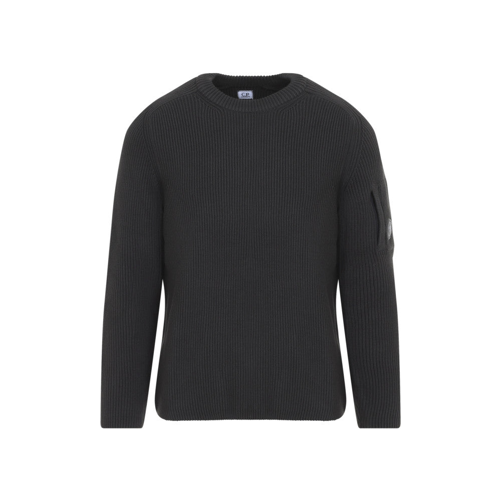 Dark Grey Knitted Sweater 1