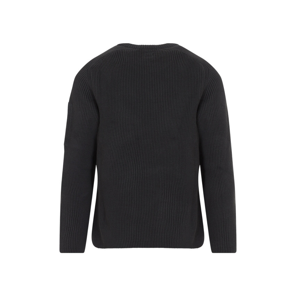 Dark Grey Knitted Sweater 2
