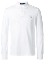 White Raglan Sleeves Polo 1