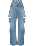 Light Blue Cut Out Jeans 1