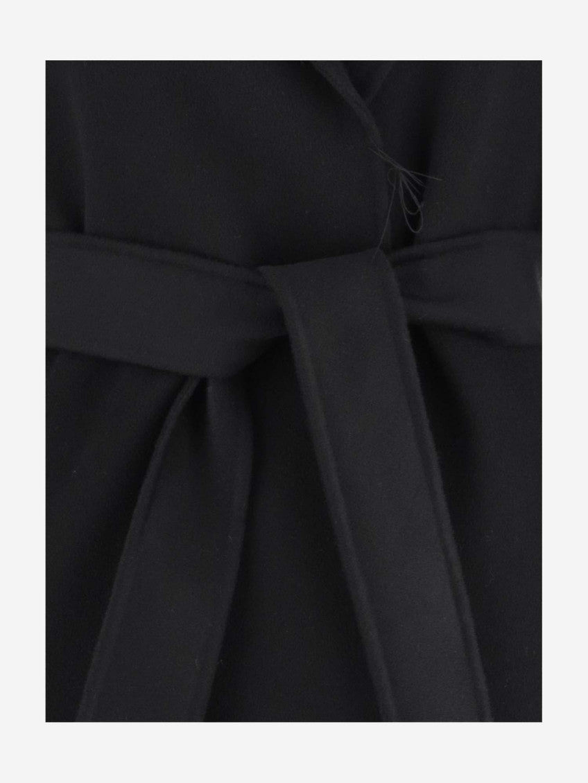 Black Belted Wrap Coat 3