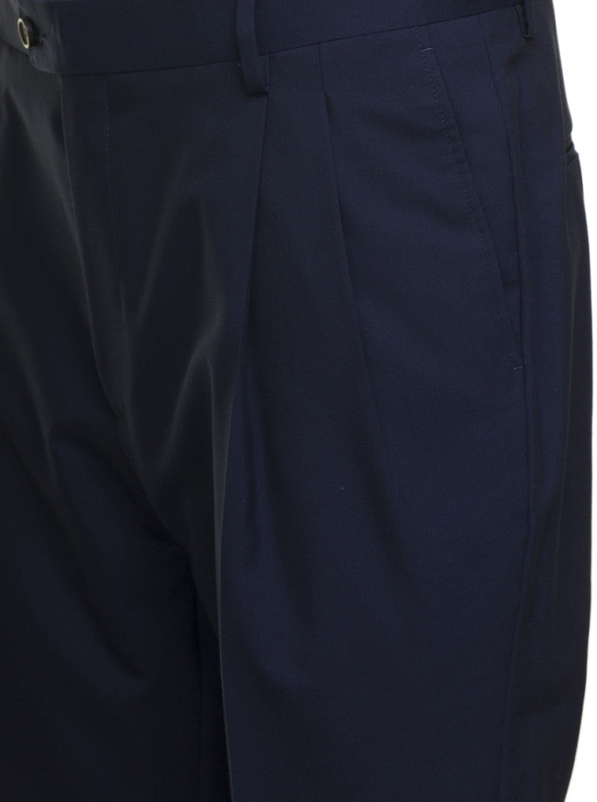 Dark Blue Tailored Trousers 3