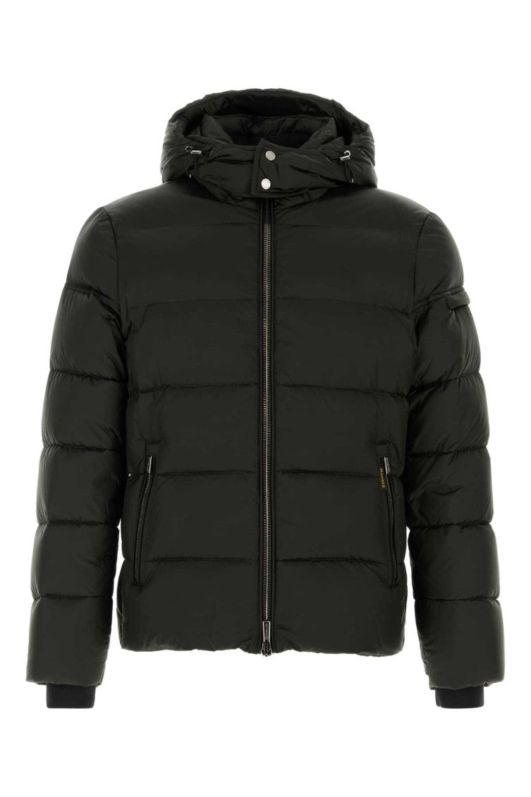 Dark Green Quilted Down Jacket 1