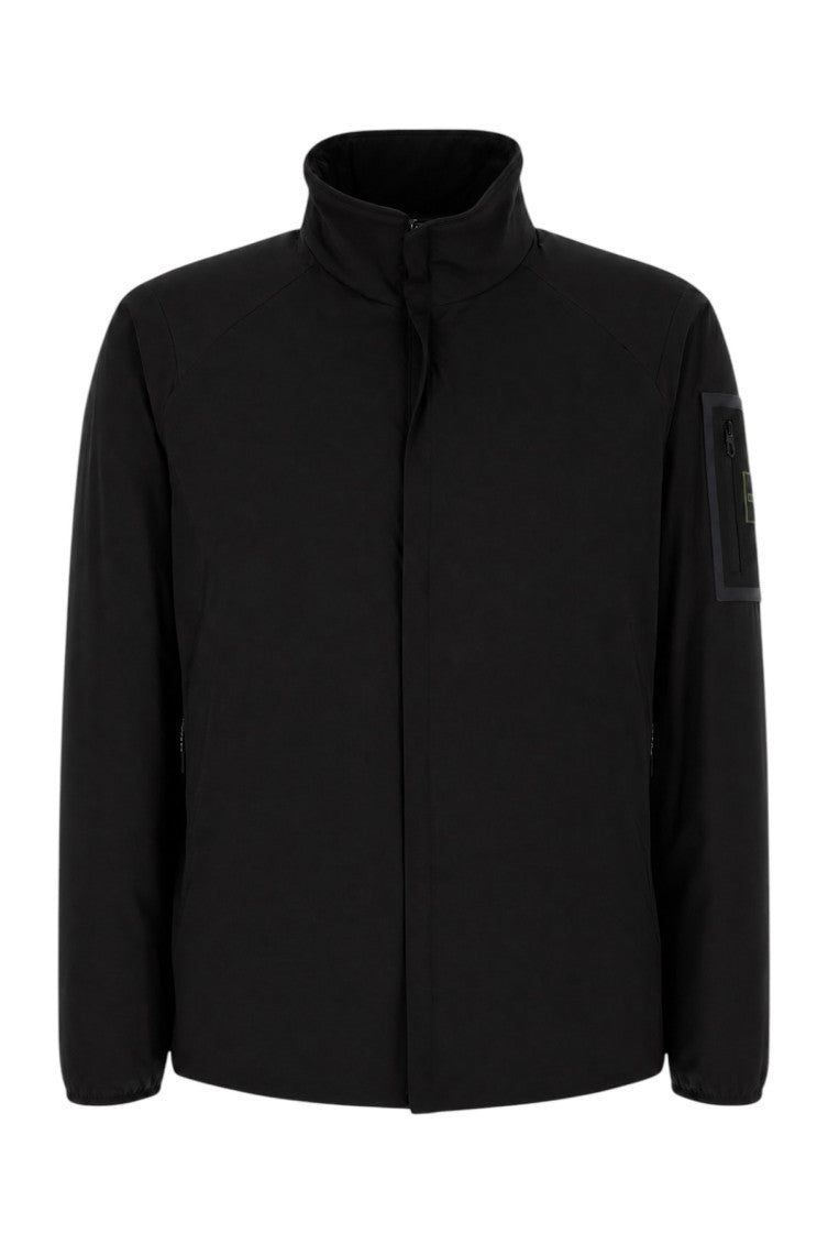 Black Mock Collar Jacket 1