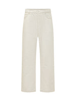 White Mid Rise Jeans 1