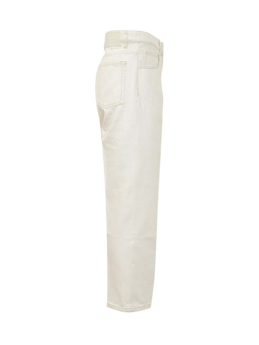 White Regular Solid Jeans 3