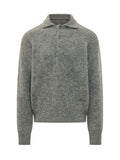 Grey Regular Polo Sweater 1