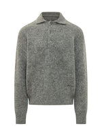 Grey Regular Polo Sweater 1
