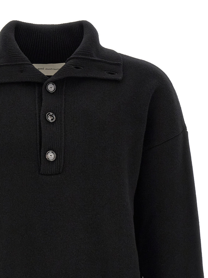Black Button-Up Sweater 3