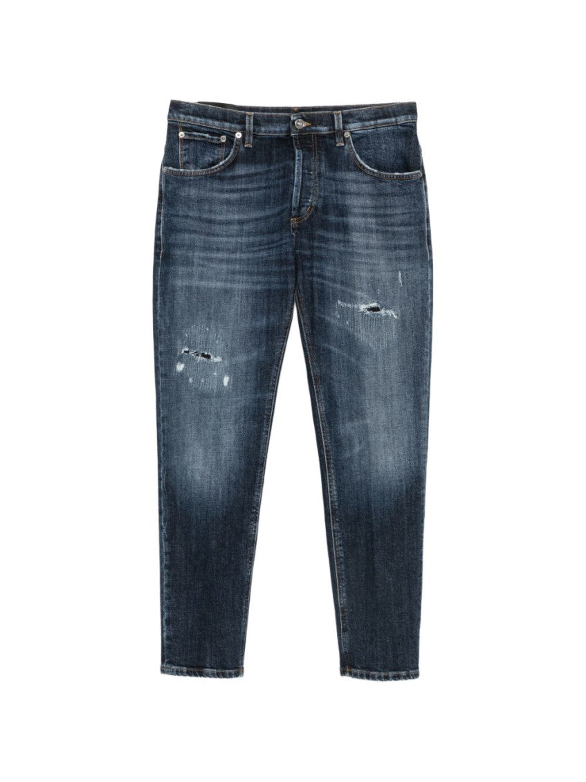 Blue Distressed Jeans 1