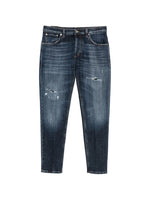 Blue Distressed Jeans 1