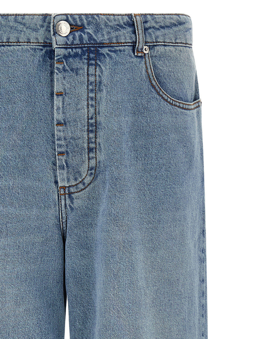 Blue Straight Fit Jeans 3