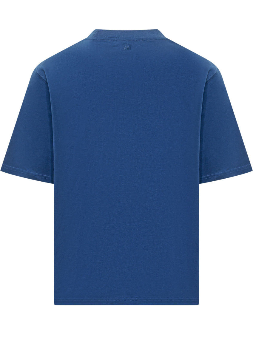 Blue Crew Neck T-Shirt 2