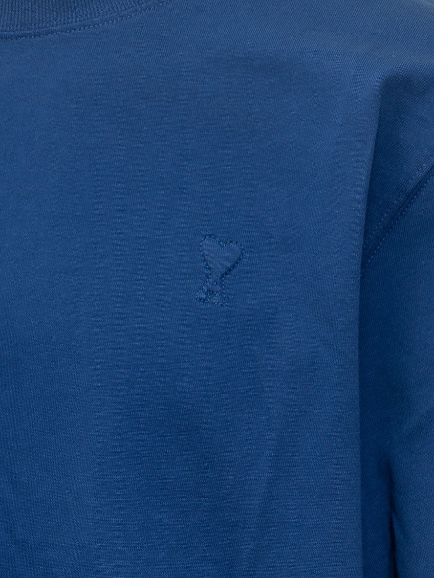 Blue Crew Neck T-Shirt 3